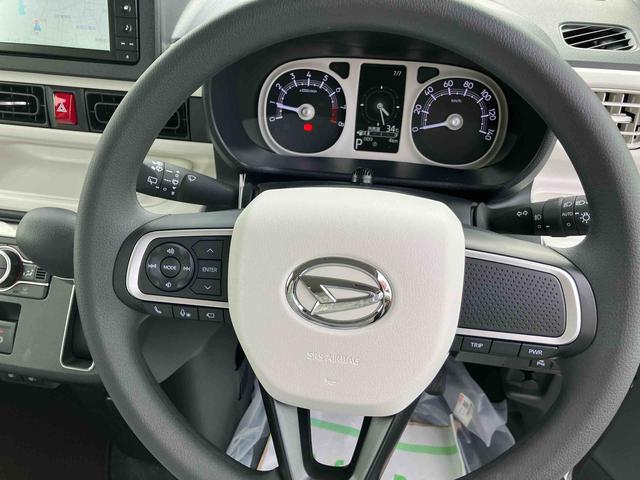 ムーヴキャンバスストライプスＧ２ＷＤ　ＣＶＴ　６６０ｃｃ　ナビ　全方位モニター　前席シートヒーター　両側電動スライドドア　衝突被害軽減ブレーキ　横滑り防止装置　ＡＢＳ　アイドリングストップ　プッシュボタンスタート　届出済未使用車（福島県）の中古車