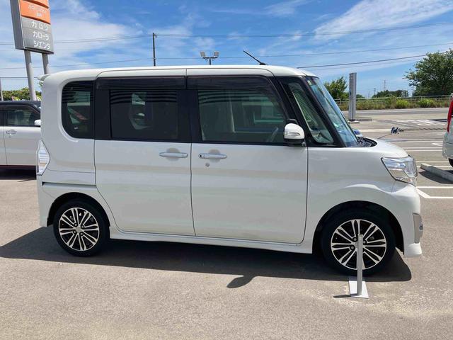 タントカスタムＲＳ　ＳＡ２ＷＤ　ＣＶＴ　６６０ｃｃ　ターボ　ナビ　ＥＴＣ車載器　オートエアコン　両側電動スライドドア　衝突被害軽減ブレーキ　横滑り防止装置　ＡＢＳ　アイドリングストップ　プッシュボタンスタート　ワンオーナー車（福島県）の中古車