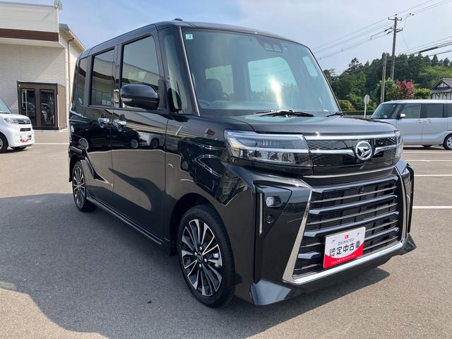 タントカスタムＲＳ２ＷＤ　ＣＶＴ　６６０ｃｃ　ターボ　ナビ　全方位モニター　ＥＴＣ車載器　両側電動スライドドア　衝突被害軽減ブレーキ　横滑り防止装置　ＡＢＳ　アイドリングストップ　プッシュボタンスタート（福島県）の中古車