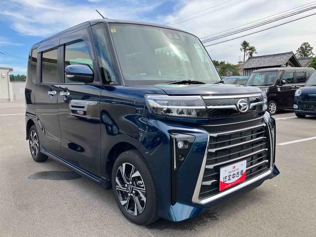 タントカスタムＸ２ＷＤ　ＣＶＴ　６６０ｃｃ　ナビ　全方位モニター　ＥＴＣ車載器　衝突被害軽減ブレーキ　横滑り防止装置　ＡＢＳ　両側電動スライドドア　アイドリングストップ　プッシュボタンスタート　前席シートヒーター（福島県）の中古車