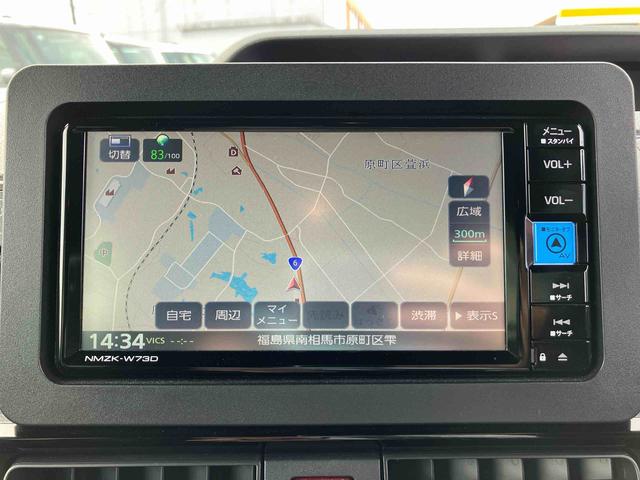 タントカスタムＸ２ＷＤ　ＣＶＴ　６６０ｃｃ　ナビ　全方位モニター　ＥＴＣ車載器　衝突被害軽減ブレーキ　横滑り防止装置　ＡＢＳ　両側電動スライドドア　アイドリングストップ　プッシュボタンスタート　前席シートヒーター（福島県）の中古車