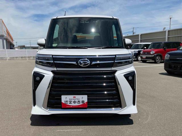 タントカスタムＲＳ２ＷＤ　６６０ｃｃ　ターボ　両側電動スライドドア　衝突被害軽減ブレーキ　横滑り防止装置　ＡＢＳ　アイドリングストップ　プッシュボタンスタート　ベンチシート　全方位モニター用カメラ　届出済未使用車（福島県）の中古車