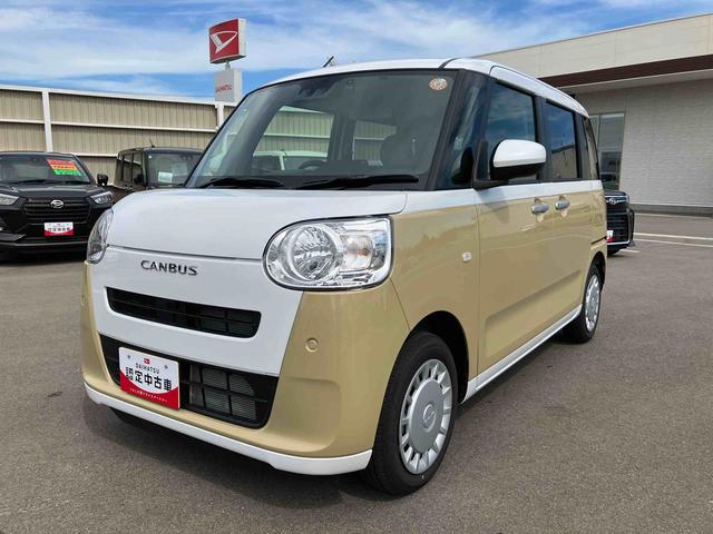 ムーヴキャンバスストライプスＸ２ＷＤ　ＣＶＴ　６６０ｃｃ　ナビ　バックモニター　サイドエアバッグ　ドライブレコーダー　両側電動スライドドア　衝突被害軽減ブレーキ　横滑り防止装置　ＡＢＳ　アイドリングストップ　プッシュボタンスタート（福島県）の中古車
