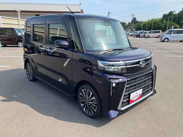 タントカスタムＲＳ２ＷＤ　ＣＶＴ　６６０ｃｃ　ターボ　両側電動スライドドア　ナビ　全方位モニター　衝突被害軽減ブレーキ　横滑り防止装置　ＡＢＳ　アイドリングストップ　プッシュボタンスタート　車検整備付　ワンオーナー車（福島県）の中古車