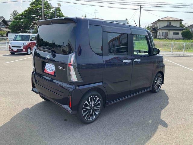 タントカスタムＲＳ２ＷＤ　ＣＶＴ　６６０ｃｃ　ターボ　両側電動スライドドア　ナビ　全方位モニター　衝突被害軽減ブレーキ　横滑り防止装置　ＡＢＳ　アイドリングストップ　プッシュボタンスタート　車検整備付　ワンオーナー車（福島県）の中古車