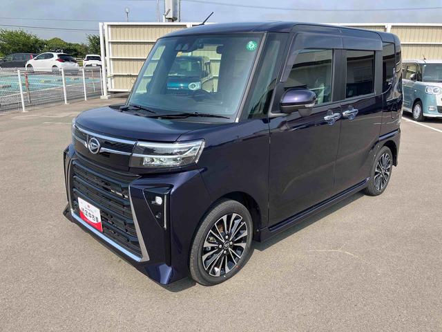 タントカスタムＲＳ２ＷＤ　ＣＶＴ　６６０ｃｃ　ターボ　両側電動スライドドア　ナビ　全方位モニター　衝突被害軽減ブレーキ　横滑り防止装置　ＡＢＳ　アイドリングストップ　プッシュボタンスタート　車検整備付　ワンオーナー車（福島県）の中古車