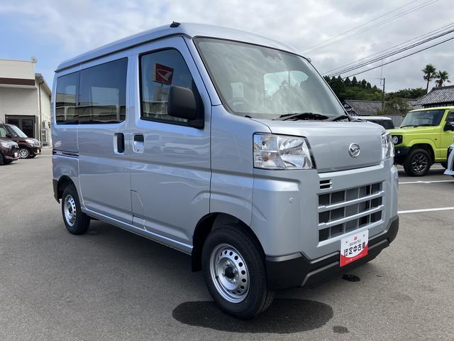 ハイゼットカーゴＤＸ４ＷＤ　ＣＶＴ　６６０ｃｃ　衝突被害軽減ブレーキ　横滑り防止装置　ＡＢＳ　運転席・助手席エアバッグ　アイドリングストップ　両側スライドドア　マニュアルエアコン　リヤヒーター　届出済未使用車（福島県）の中古車