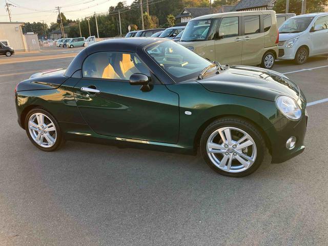 コペンセロ２ＷＤ　ＣＶＴ　６６０ｃｃ　ターボ　電動開閉ルーフ　社外ナビ　ＥＴＣ車載器　キーフリーシステム　アイドリングストップ　プッシュボタンスタート　シートヒーター　オートエアコン　ＬＥＤヘッドランプ（福島県）の中古車