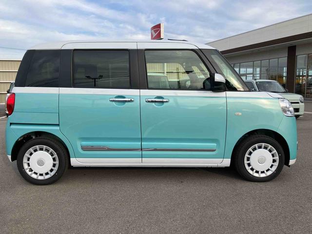 ムーヴキャンバスストライプスＧ２ＷＤ　ＣＶＴ　６６０ｃｃ　両側電動スライドドア　衝突被害軽減ブレーキ　横滑り防止装置　ＡＢＳ　サイドエアバッグ　ベンチシート　オートエアコン　アイドリングストップ　プッシュボタンスタート（福島県）の中古車