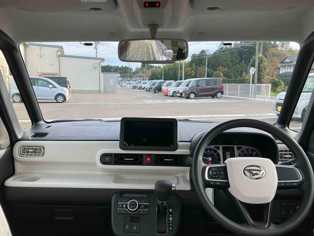 ムーヴキャンバスストライプスＧ２ＷＤ　ＣＶＴ　６６０ｃｃ　両側電動スライドドア　衝突被害軽減ブレーキ　横滑り防止装置　ＡＢＳ　サイドエアバッグ　ベンチシート　オートエアコン　アイドリングストップ　プッシュボタンスタート（福島県）の中古車