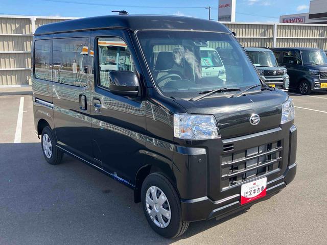 ハイゼットカーゴクルーズターボ　届出済未使用車４ＷＤ　ＣＶＴ　６６０ｃｃ　ディスプレイオーディオ　バックモニター　衝突被害軽減ブレーキ　横滑り防止装置　ＡＢＳ　アイドリングストップ　プッシュボタンスタート　マニュアルエアコン　リヤヒーター（福島県）の中古車