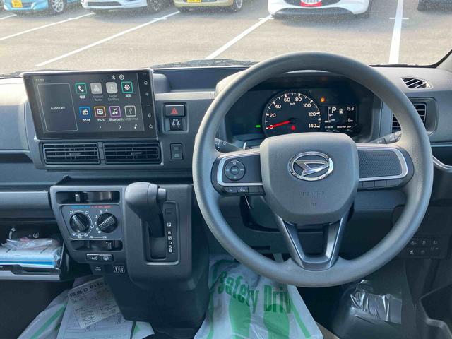 ハイゼットカーゴクルーズターボ　届出済未使用車４ＷＤ　ＣＶＴ　６６０ｃｃ　ディスプレイオーディオ　バックモニター　衝突被害軽減ブレーキ　横滑り防止装置　ＡＢＳ　アイドリングストップ　プッシュボタンスタート　マニュアルエアコン　リヤヒーター（福島県）の中古車