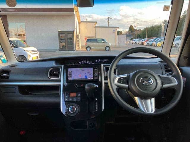 タントカスタムX トップエディションSAII2WD CVT 660cc ナビ 後席モニター ステアリングスイッチ 衝突被害軽減ブレーキ 横滑り防止装置 ABS アイドリングストップ プッシュボタンスタート 両側スライドドア ベンチシート(福島県)の中古車