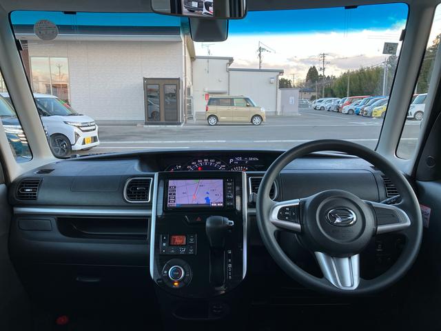 タントカスタムX トップエディションSAII2WD CVT 660cc ナビ 後席モニター ステアリングスイッチ 衝突被害軽減ブレーキ 横滑り防止装置 ABS アイドリングストップ プッシュボタンスタート 両側スライドドア ベンチシート(福島県)の中古車