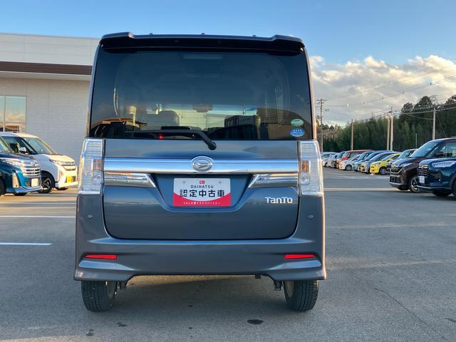 タントカスタムX トップエディションSAII2WD CVT 660cc ナビ 後席モニター ステアリングスイッチ 衝突被害軽減ブレーキ 横滑り防止装置 ABS アイドリングストップ プッシュボタンスタート 両側スライドドア ベンチシート(福島県)の中古車