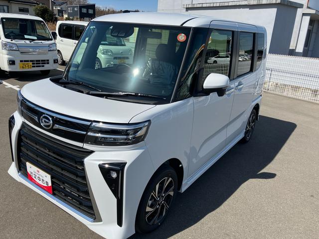 タントカスタムＸリミテッド　届出済未使用車２ＷＤ　ＣＶＴ　６６０ｃｃ　両側電動スライドドア　クルーズコントロール　衝突被害軽減ブレーキ　横滑り防止装置　ＡＢＳ　サイドエアバッグ　アイドリングストップ　プッシュボタンスタート　届出済未使用車（福島県）の中古車