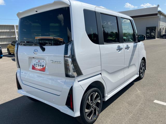 タントカスタムＸリミテッド　届出済未使用車２ＷＤ　ＣＶＴ　６６０ｃｃ　両側電動スライドドア　クルーズコントロール　衝突被害軽減ブレーキ　横滑り防止装置　ＡＢＳ　サイドエアバッグ　アイドリングストップ　プッシュボタンスタート　届出済未使用車（福島県）の中古車