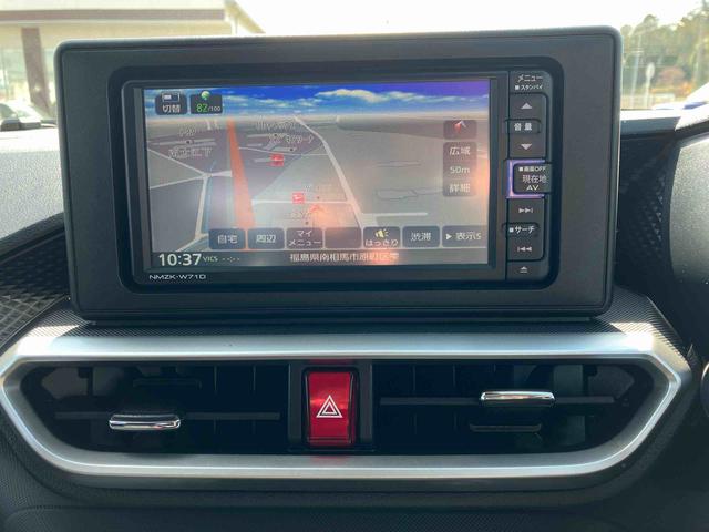 ロッキーＧ　車検整備付２ＷＤ　ＣＶＴ　１０００ｃｃ　ナビ　ドラレコ　ＥＴＣ車載器　クルーズコントロール　衝突被害軽減ブレーキ　横滑り防止装置　ＡＢＳ　アイドリングストップ　プッシュボタンスタート　車検整備付（福島県）の中古車