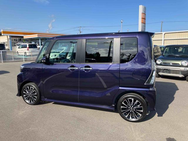 タントカスタムＲＳリミテッド　ターボ２ＷＤ　ＣＶＴ　６６０ｃｃ　クルコン　ＥＴＣ　衝突被害軽減ブレーキ　横滑り防止装置　ＡＢＳ　アイドリングストップ　プッシュボタンスタート　両側電動スライドドア　ディスプレイオーディオ　バックモニター（福島県）の中古車