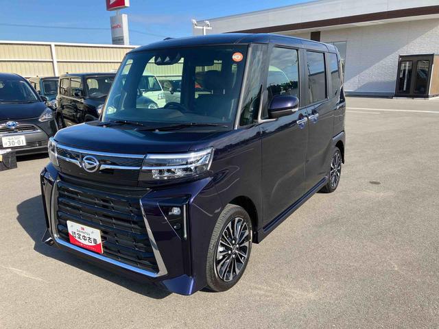 タントカスタムＲＳリミテッド　ターボ２ＷＤ　ＣＶＴ　６６０ｃｃ　クルコン　ＥＴＣ　衝突被害軽減ブレーキ　横滑り防止装置　ＡＢＳ　アイドリングストップ　プッシュボタンスタート　両側電動スライドドア　ディスプレイオーディオ　バックモニター（福島県）の中古車