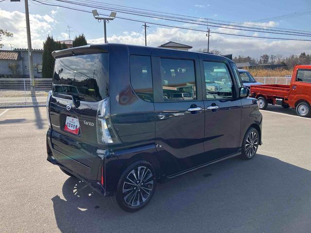 タントカスタムＲＳリミテッド　ターボ２ＷＤ　ＣＶＴ　６６０ｃｃ　クルコン　ＥＴＣ　衝突被害軽減ブレーキ　横滑り防止装置　ＡＢＳ　アイドリングストップ　プッシュボタンスタート　両側電動スライドドア　ディスプレイオーディオ　バックモニター（福島県）の中古車