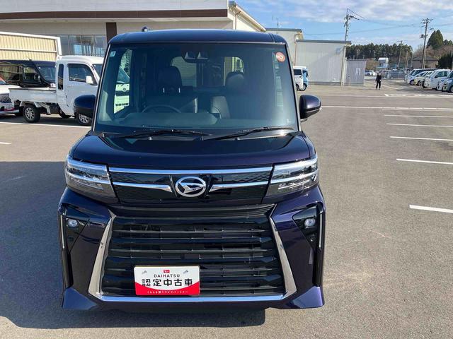 タントカスタムＲＳリミテッド　ターボ２ＷＤ　ＣＶＴ　６６０ｃｃ　クルコン　ＥＴＣ　衝突被害軽減ブレーキ　横滑り防止装置　ＡＢＳ　アイドリングストップ　プッシュボタンスタート　両側電動スライドドア　ディスプレイオーディオ　バックモニター（福島県）の中古車