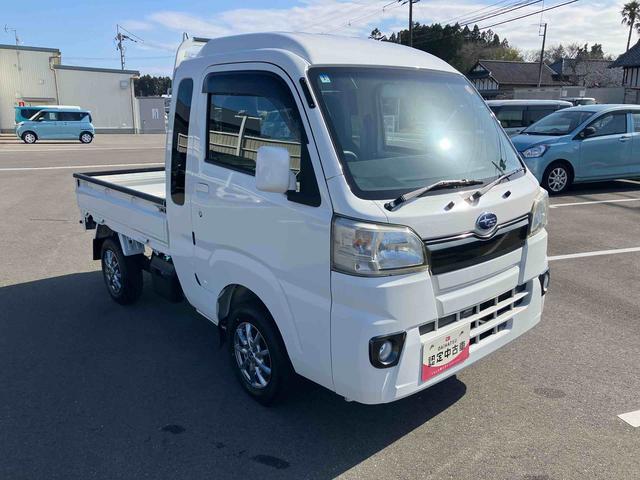 サンバートラックグランドキャブ　４ＷＤ　５速マニュアルパートタイム４ＷＤ　デフロック　５速マニュアル　６６０ｃｃ　運転席・助手席エアバッグ　ＥＴＣ車載器　荷台作業灯　キーレスエントリー　荷台ゴムマット（福島県）の中古車