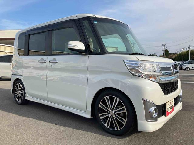 タントカスタムＲＳ　トップエディションＳＡII　ターボ２ＷＤ　ＣＶＴ　ターボ　６６０ｃｃ　ナビ　バックモニター　ドライブレコーダー　両側電動スライドドア　衝突被害軽減ブレーキ　横滑り防止装置　ＡＢＳ　アイドリングストップ　プッシュボタンスタート（福島県）の中古車