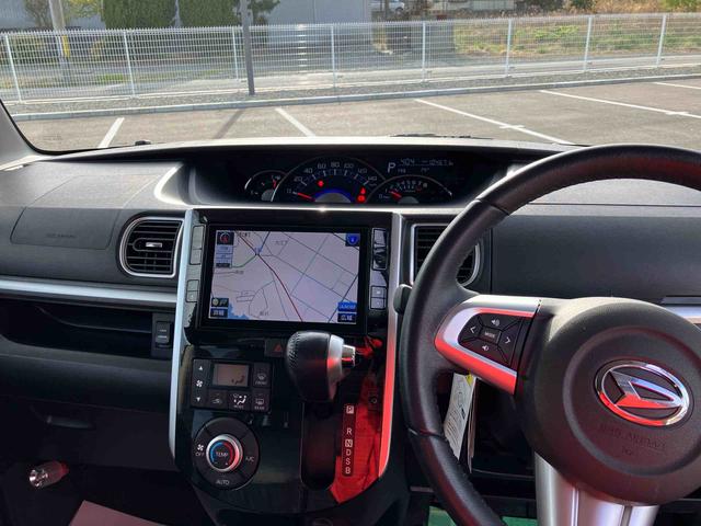 タントカスタムＲＳ　トップエディションＳＡII　ターボ２ＷＤ　ＣＶＴ　ターボ　６６０ｃｃ　ナビ　バックモニター　ドライブレコーダー　両側電動スライドドア　衝突被害軽減ブレーキ　横滑り防止装置　ＡＢＳ　アイドリングストップ　プッシュボタンスタート（福島県）の中古車