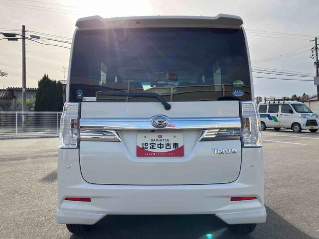 タントカスタムＲＳ　トップエディションＳＡII　ターボ２ＷＤ　ＣＶＴ　ターボ　６６０ｃｃ　ナビ　バックモニター　ドライブレコーダー　両側電動スライドドア　衝突被害軽減ブレーキ　横滑り防止装置　ＡＢＳ　アイドリングストップ　プッシュボタンスタート（福島県）の中古車