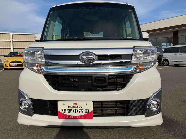 タントカスタムＲＳ　トップエディションＳＡII　ターボ２ＷＤ　ＣＶＴ　ターボ　６６０ｃｃ　ナビ　バックモニター　ドライブレコーダー　両側電動スライドドア　衝突被害軽減ブレーキ　横滑り防止装置　ＡＢＳ　アイドリングストップ　プッシュボタンスタート（福島県）の中古車