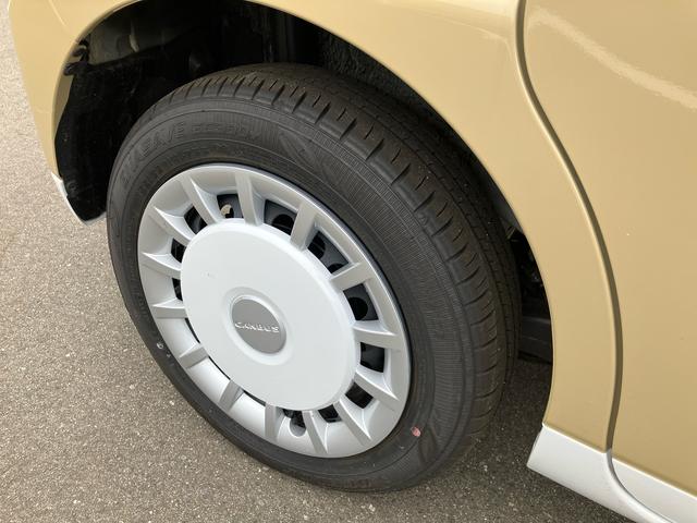 ムーヴキャンバスストライプスG2WD CVT 660cc 衝突被害軽減ブレーキ 横滑り防止機能 前席シートヒーター 電動パーキングブレーキ 両側電動スライドドア プッシュボタンスタート オートライト LEDヘッドライト(福島県)の中古車