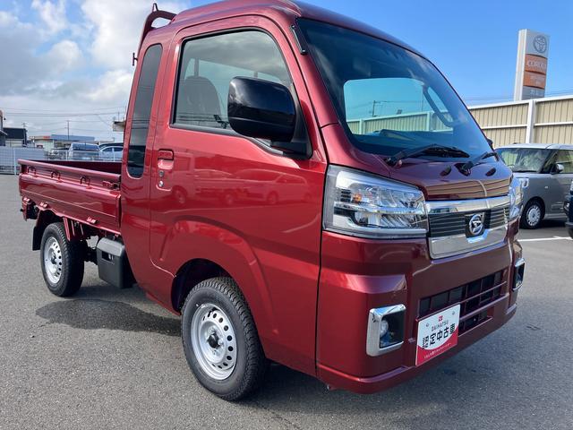 ハイゼットトラックジャンボエクストラ4WD CVT 660cc 衝突被害軽減ブレーキ 横滑り防止機能 コーナーセンサー プッシュボタンスタート 電動格納ドアミラー 荷台作業灯 フォグランプ マニュアルエアコン(福島県)の中古車