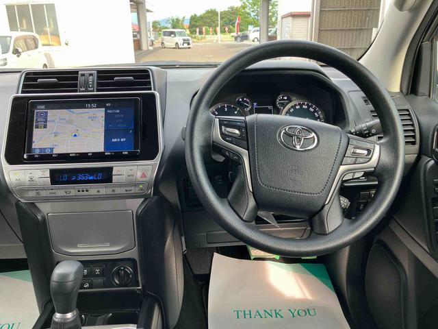 ランドクルーザープラドＴＸ４ＷＤ　ＣＶＴ　２８００ｃｃ　ナビ　バックカメラ　横滑り防止機能　コーナーセンサー　ダウンヒルアシストコントロール　プッシュボタンスタート　ＬＥＤヘッドライト　フォグランプ（福島県）の中古車
