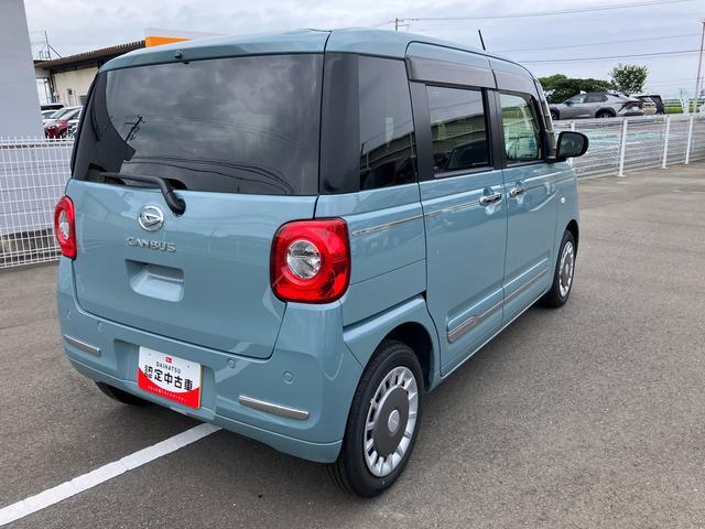 ムーヴキャンバスセオリーＧ２ＷＤ　ＣＶＴ　６６０ｃｃ　７インチナビ　パノラマモニター　両側電動スライドドア　電動パーキングブレーキ　衝突被害軽減ブレーキ　横滑り防止機能　アイドリングストップ　プッシュボタンスタート（福島県）の中古車