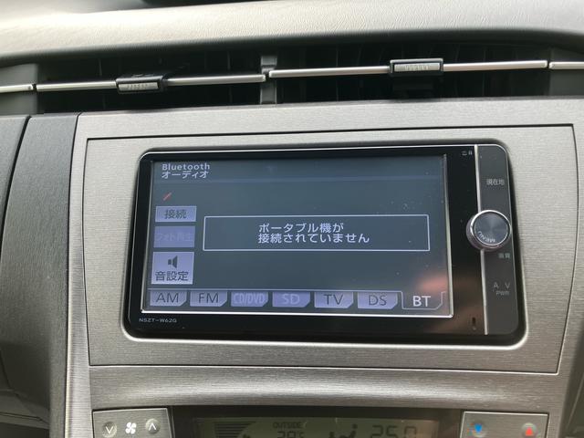 プリウスGツーリングセレクション2WD CVT 1800cc 7インチナビ バックカメラ ETC車載器 オートライト プッシュボタンスタート オートエアコン 電動格納ドアミラー LEDヘッドライト 社外アルミホイール(福島県)の中古車