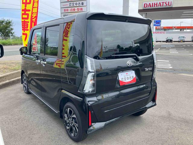タントカスタムXリミテッド2WD 届出済み未使用車 9インチディスプレイオーディオ 純正アルミホイール パノラマモニター ETC LEDライト 運転席・助手席シートヒーター 両側スライドドア クルーズコントロール(福島県)の中古車