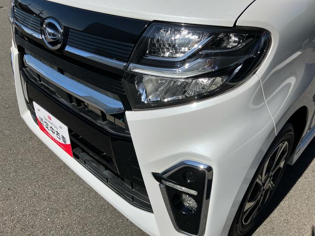 タントカスタムＸ２ＷＤ　ＣＶＴ　両側電動スライドドア　衝突被害軽減ブレーキ　横滑り防止装置　ＡＢＳ　アイドリングストップ　プッシュボタンスタート　パノラマモニター対応カメラ　オートエアコン　前席シートヒーター（福島県）の中古車