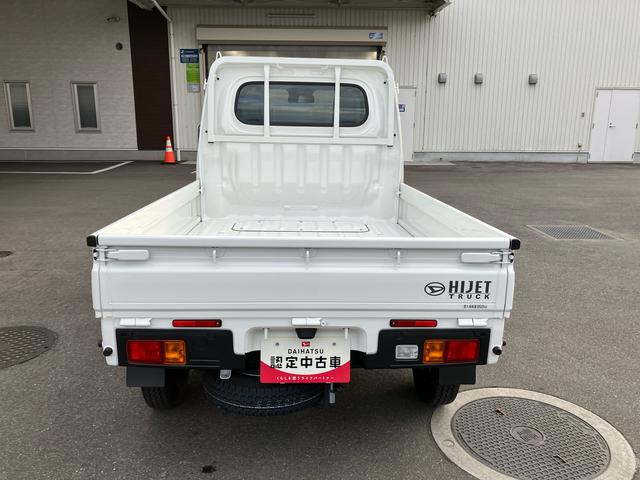 ハイゼットトラックスタンダード４ＷＤ　フロアシフトＣＶＴ　６６０ｃｃ　衝突被害軽減ブレーキ　横滑り防止装置　ＡＢＳ　エアバッグ　アイドリングストップ　エアコン　パワーステアリング　左右乗降用アシストグリップ　バッテリーカバー（福島県）の中古車