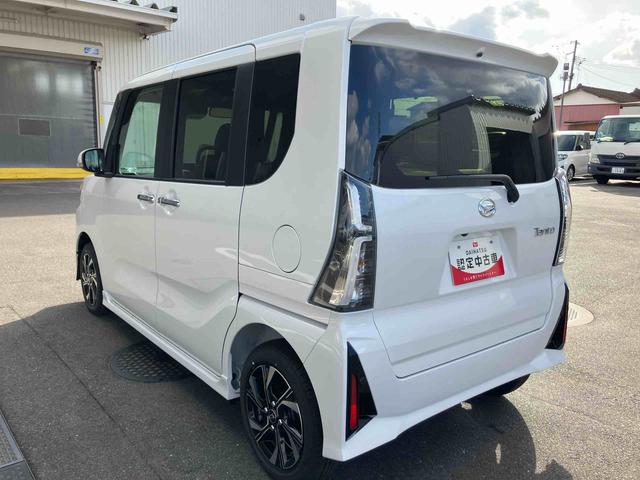 タントカスタムＸ２ＷＤ　ＣＶＴ　６６０ｃｃ　衝突被害軽減ブレーキ　横滑り防止装置　ＡＢＳ　アイドリングストップ　プッシュボタンスタート　両側電動スライドドア　ベンチシート　電動パーキングブレーキ　オートエアコン（福島県）の中古車