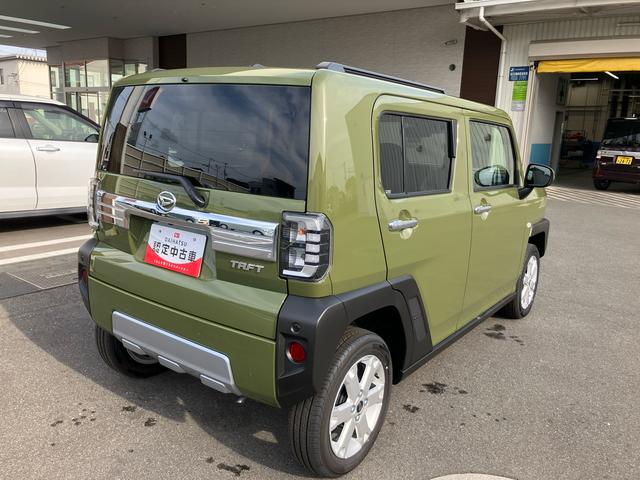 タフトＧ　クロムベンチャー４ＷＤ　６６０ｃｃ　スカイフィールトップ　衝突被害軽減ブレーキ　横滑り防止装置　ＡＢＳ　アイドリングストップ　プッシュボタンスタート　スマートキー　シートヒーター　オートエアコン　届出済未使用車（福島県）の中古車