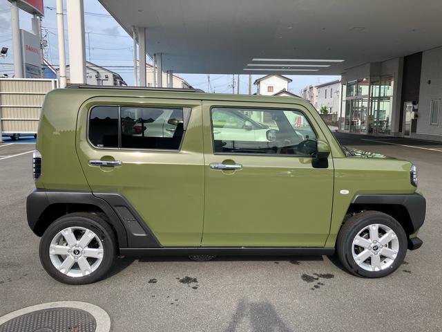 タフトＧ　クロムベンチャー４ＷＤ　６６０ｃｃ　スカイフィールトップ　衝突被害軽減ブレーキ　横滑り防止装置　ＡＢＳ　アイドリングストップ　プッシュボタンスタート　スマートキー　シートヒーター　オートエアコン　届出済未使用車（福島県）の中古車