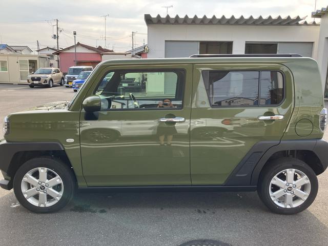 タフトＧ　クロムベンチャー４ＷＤ　６６０ｃｃ　スカイフィールトップ　衝突被害軽減ブレーキ　横滑り防止装置　ＡＢＳ　アイドリングストップ　プッシュボタンスタート　スマートキー　シートヒーター　オートエアコン　届出済未使用車（福島県）の中古車