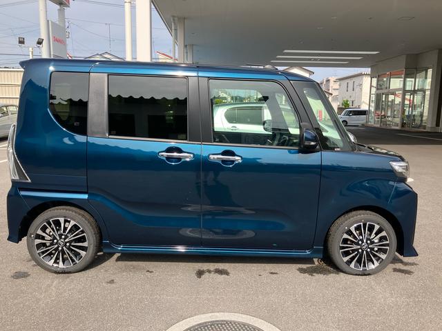 タントカスタムＲＳ２ＷＤ　ＣＶＴ　６６０ｃｃ　ターボ　衝突被害軽減ブレーキ　横滑り防止装置　ＡＢＳ　アイドリングストップ　プッシュボタンスタート　オートエアコン　ベンチシート　両側電動スライドドア　届出済未使用車（福島県）の中古車