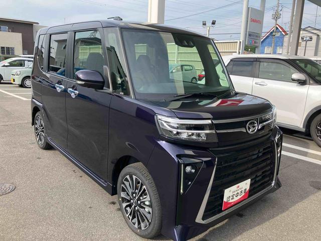 タントカスタムＲＳ２ＷＤ　ＣＶＴ　６６０ｃｃ　ターボ　衝突被害軽減ブレーキ　横滑り防止装置　ＡＢＳ　両側電動スライドドア　アイドリングストップ　プッシュボタンスタート　スマートキー　オートエアコン　ベンチシート（福島県）の中古車