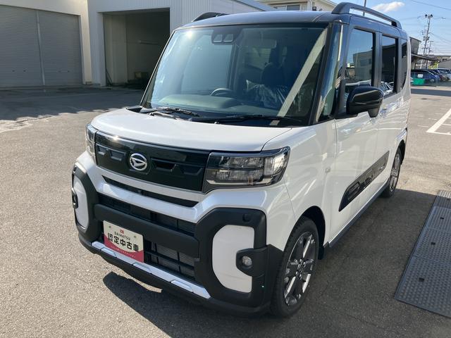 タントファンクロスターボ２ＷＤ　ＣＶＴ　６６０ｃｃ　両側電動スライドドア　衝突被害軽減ブレーキ　横滑り防止装置　ＡＢＳ　アイドリングストップ　プッシュボタンスタート　オートエアコン　ベンチシート　届出済未使用車（福島県）の中古車