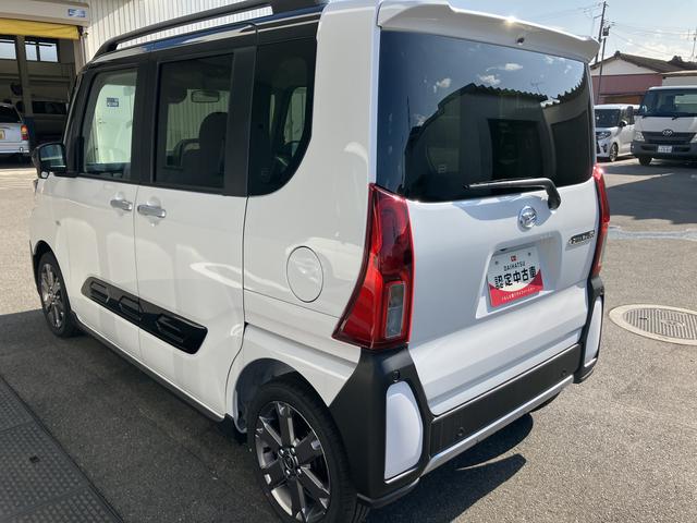 タントファンクロスターボ２ＷＤ　ＣＶＴ　６６０ｃｃ　両側電動スライドドア　衝突被害軽減ブレーキ　横滑り防止装置　ＡＢＳ　アイドリングストップ　プッシュボタンスタート　オートエアコン　ベンチシート　届出済未使用車（福島県）の中古車