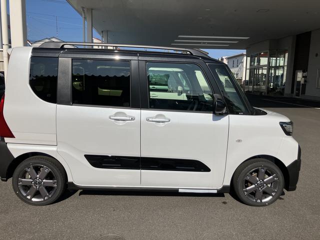タントファンクロスターボ２ＷＤ　ＣＶＴ　６６０ｃｃ　両側電動スライドドア　衝突被害軽減ブレーキ　横滑り防止装置　ＡＢＳ　アイドリングストップ　プッシュボタンスタート　オートエアコン　ベンチシート　届出済未使用車（福島県）の中古車