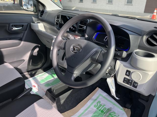 ミライースＸ　ＳＡIII２ＷＤ　ＣＶＴ　６６０ｃｃ　衝突被害軽減ブレーキ　横滑り防止装置　ＡＢＳ　アイドリングストップ　マニュアルエアコン　ナビ用バックカメラ　キーレスエントリー　届出済未使用車（福島県）の中古車