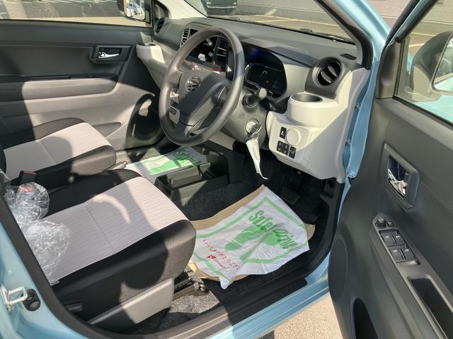 ミライースＸ　ＳＡIII２ＷＤ　ＣＶＴ　６６０ｃｃ　衝突被害軽減ブレーキ　横滑り防止装置　ＡＢＳ　アイドリングストップ　マニュアルエアコン　ナビ用バックカメラ　キーレスエントリー　届出済未使用車（福島県）の中古車
